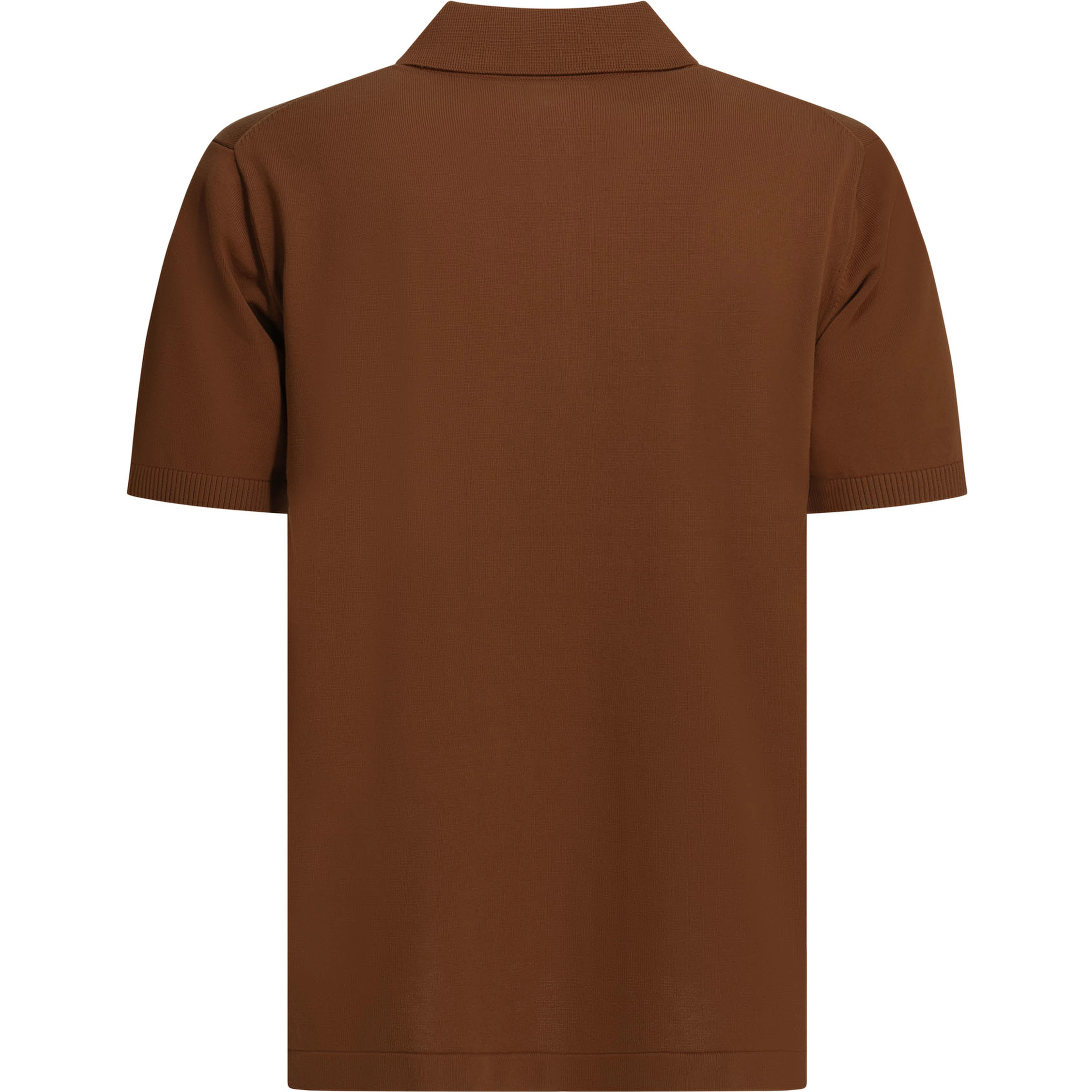 Cotton button-down polo shirt