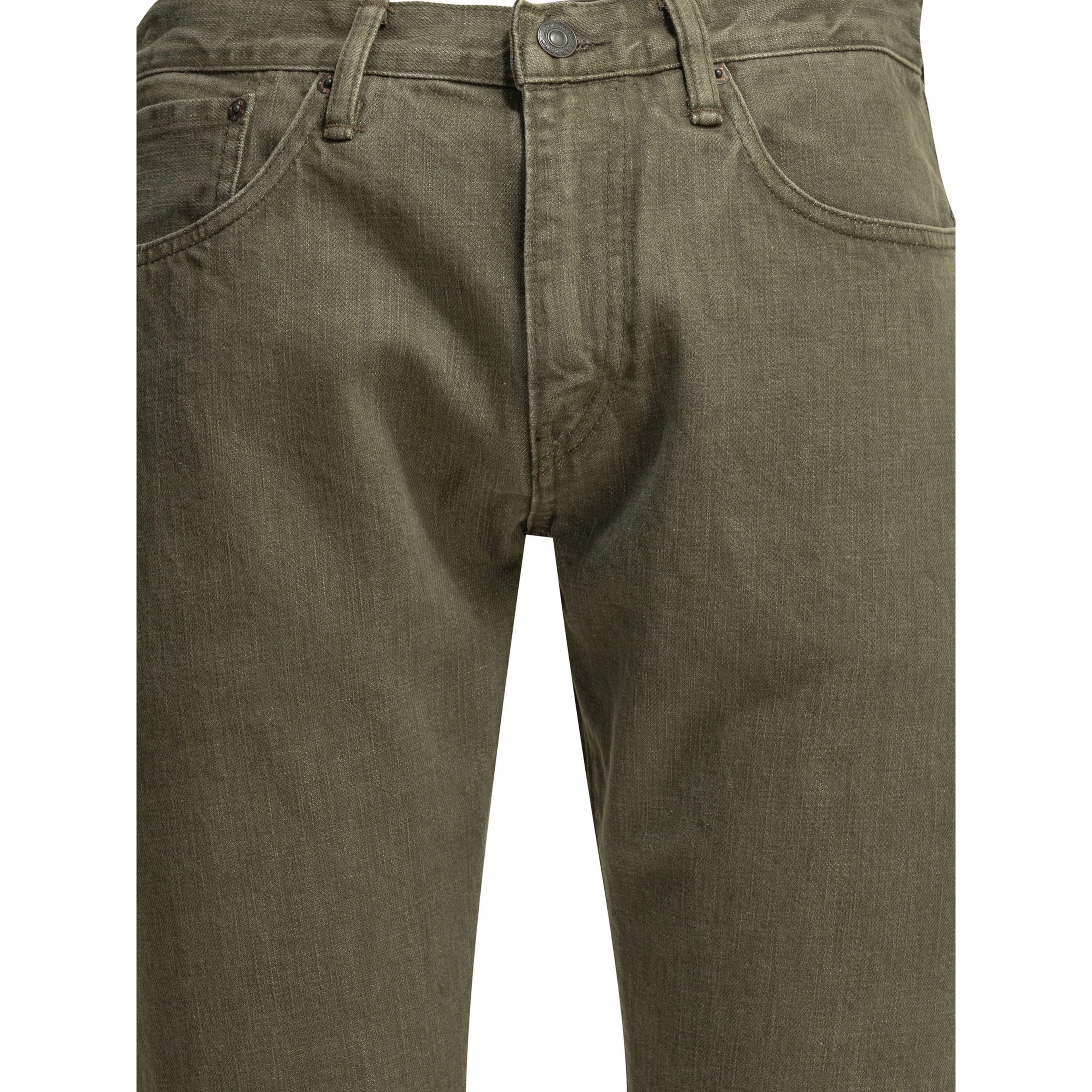 "Olive" Straight-leg jeans