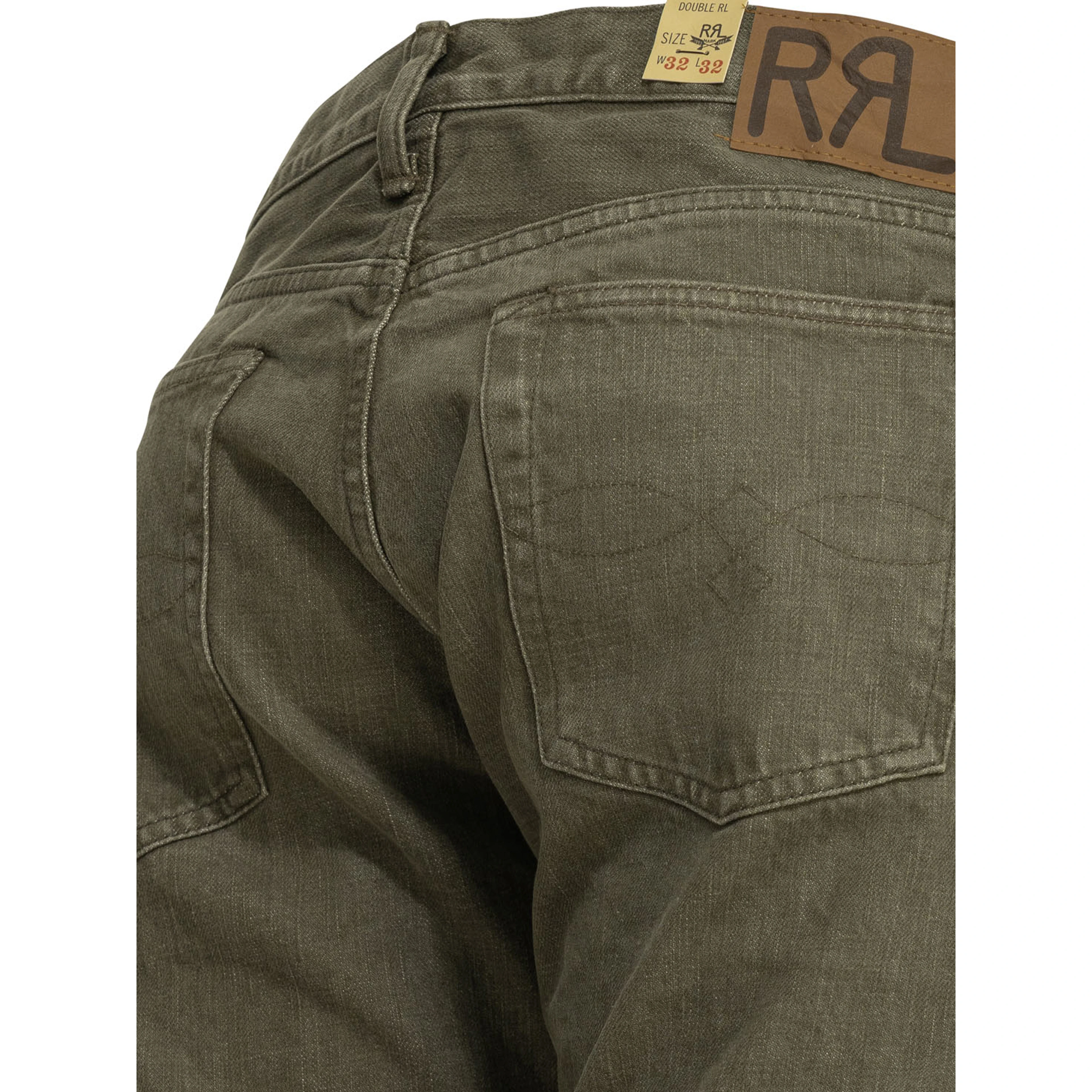 "Olive" Straight-leg jeans