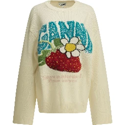 "Strawberry" Crew-neck sweater