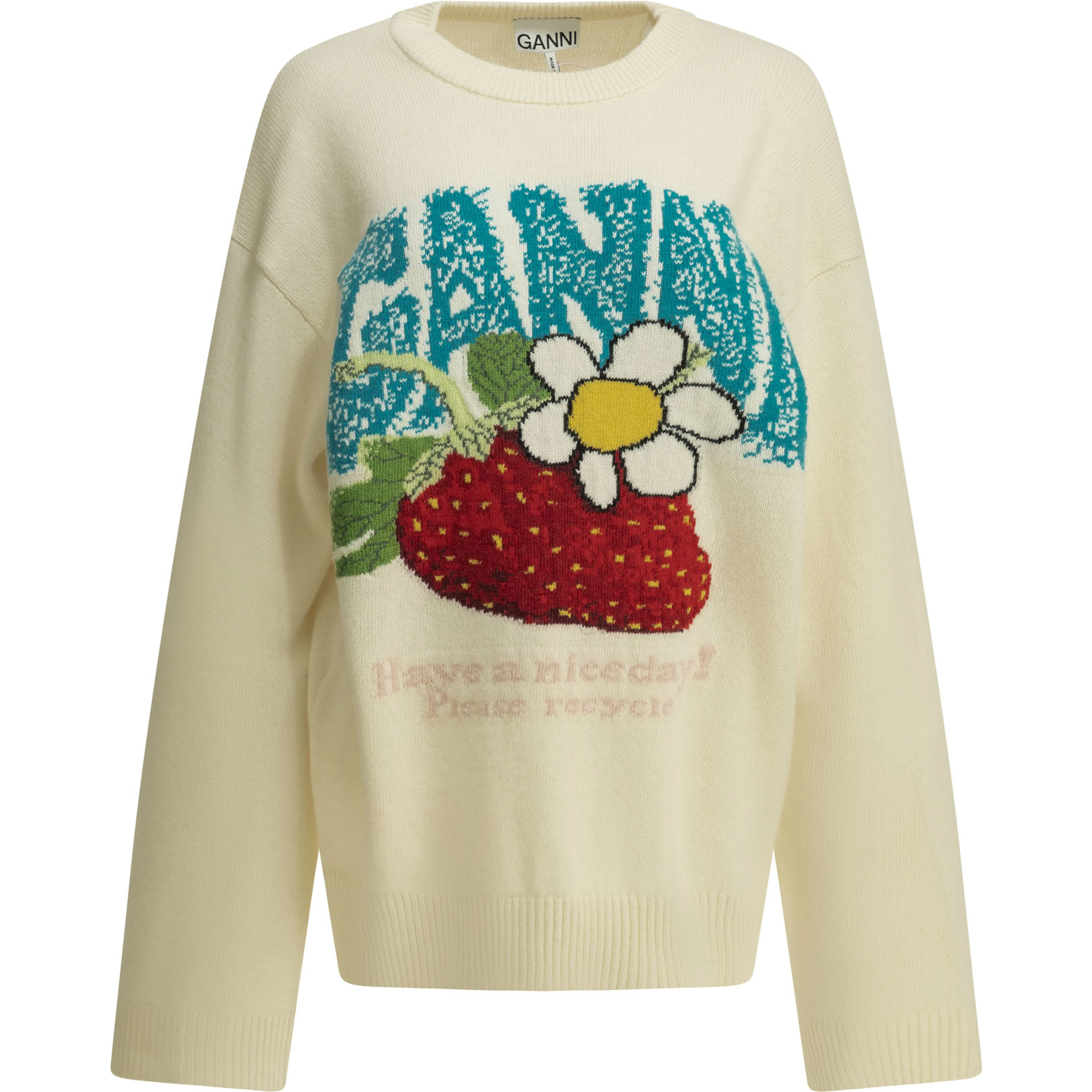 "Strawberry" Crew-neck sweater