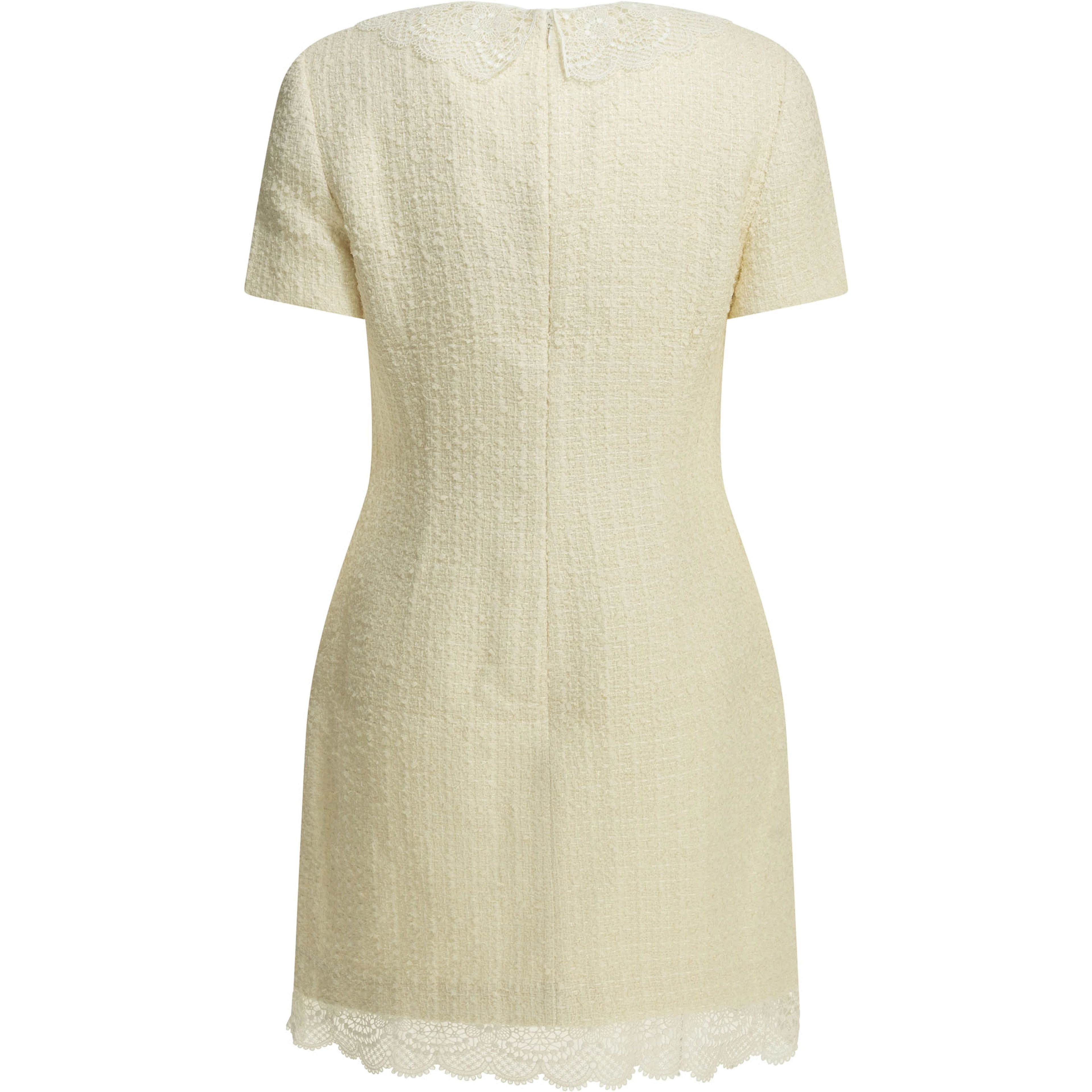 Short dress with lace details