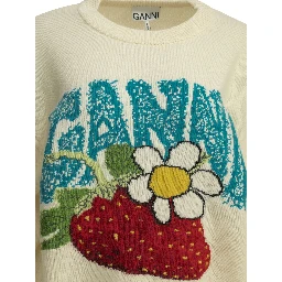 "Strawberry" Crew-neck sweater