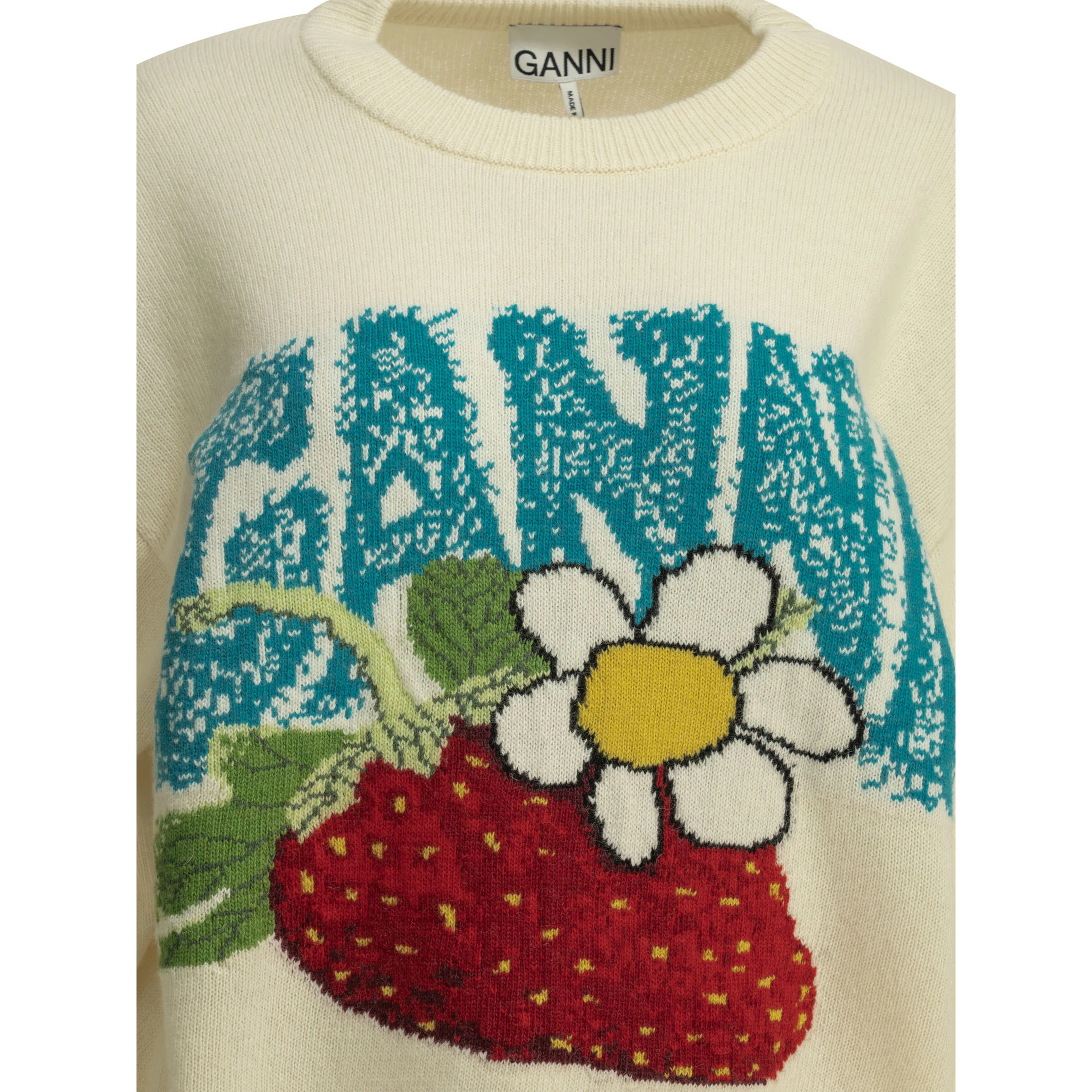 "Strawberry" Crew-neck sweater