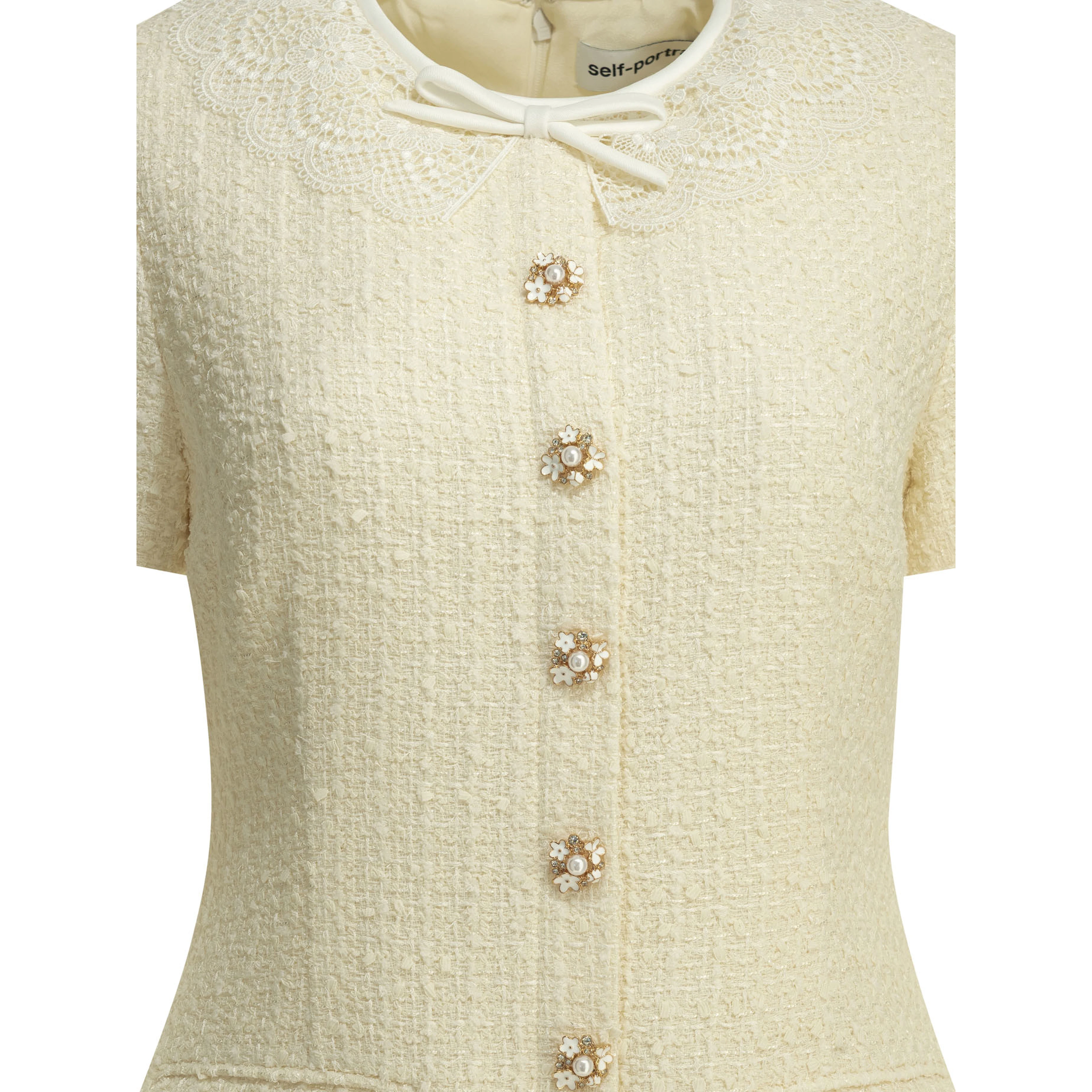 Short dress with lace details