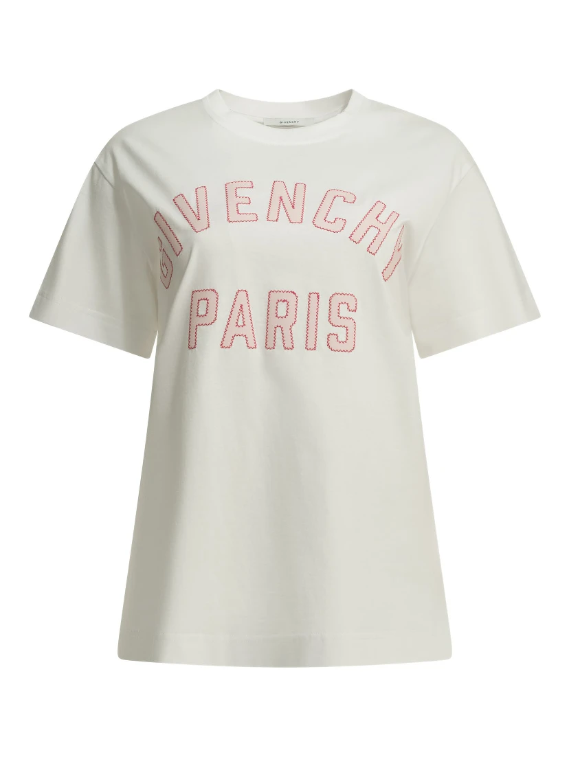 "Givenchy Paris" Crew-Neck T-Shirt