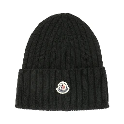 Wool beanie with logo