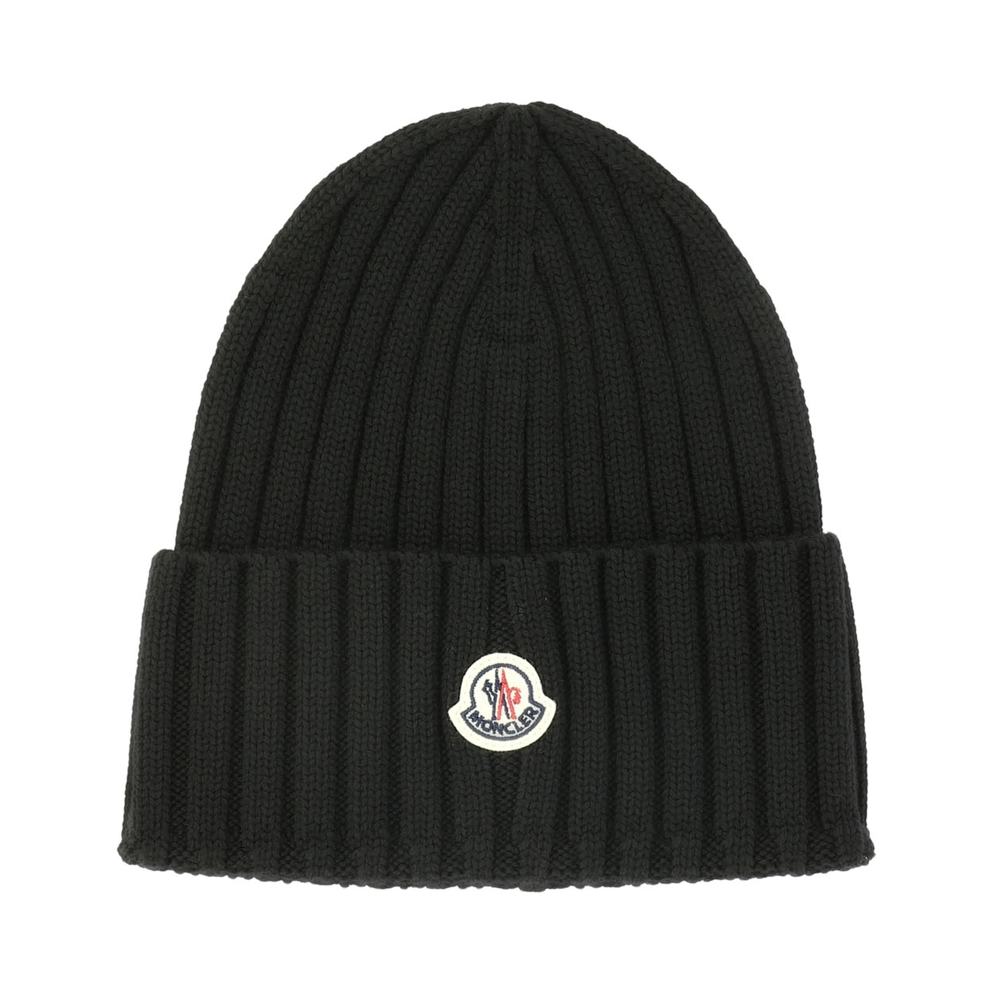 Wool beanie with logo