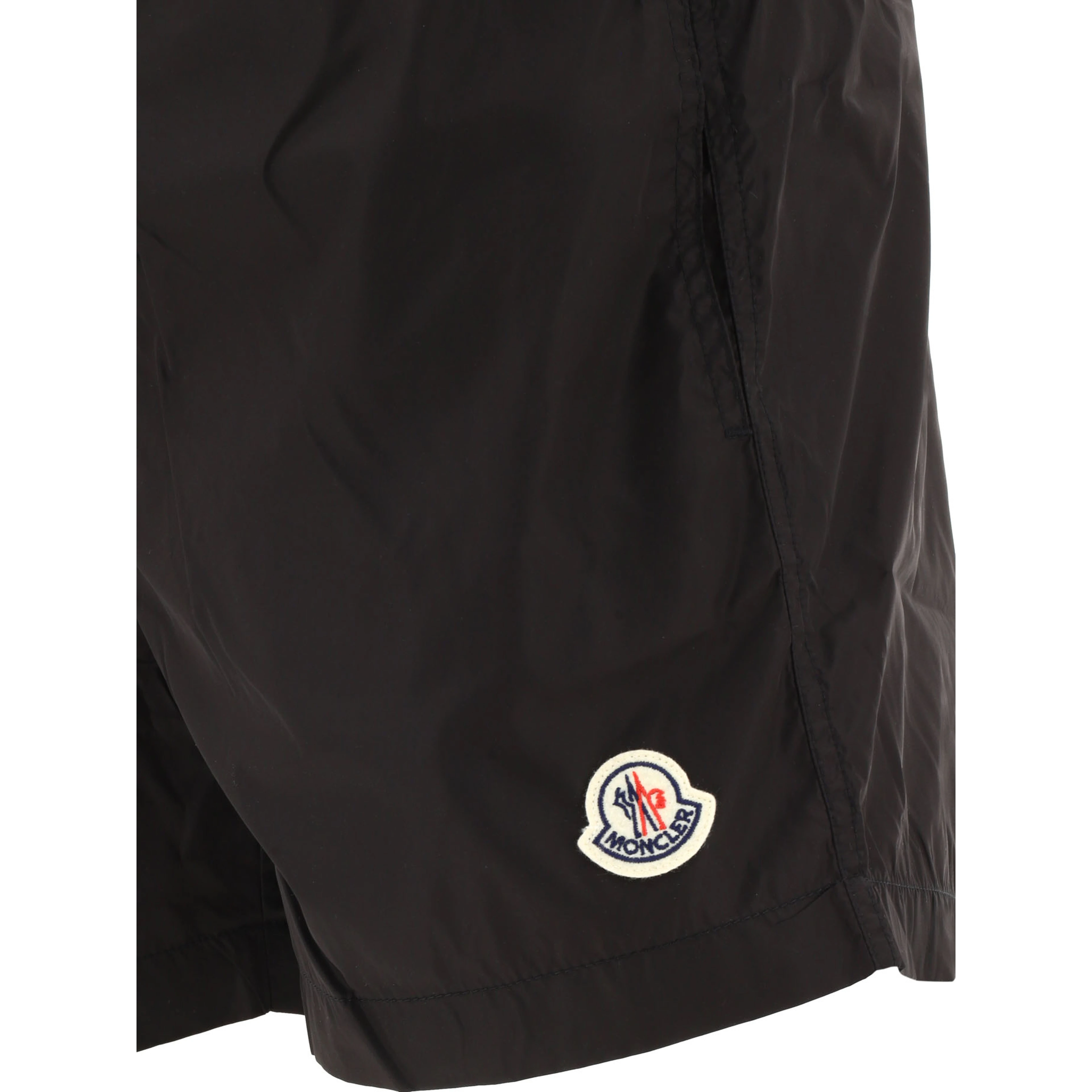 Swim shorts with logo patch