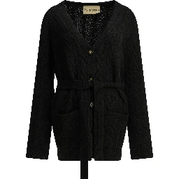 Cashmere cable-knit cardigan