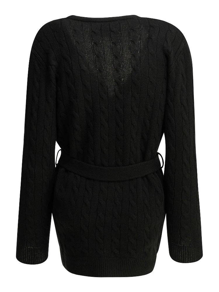 Cashmere cable-knit cardigan alternative