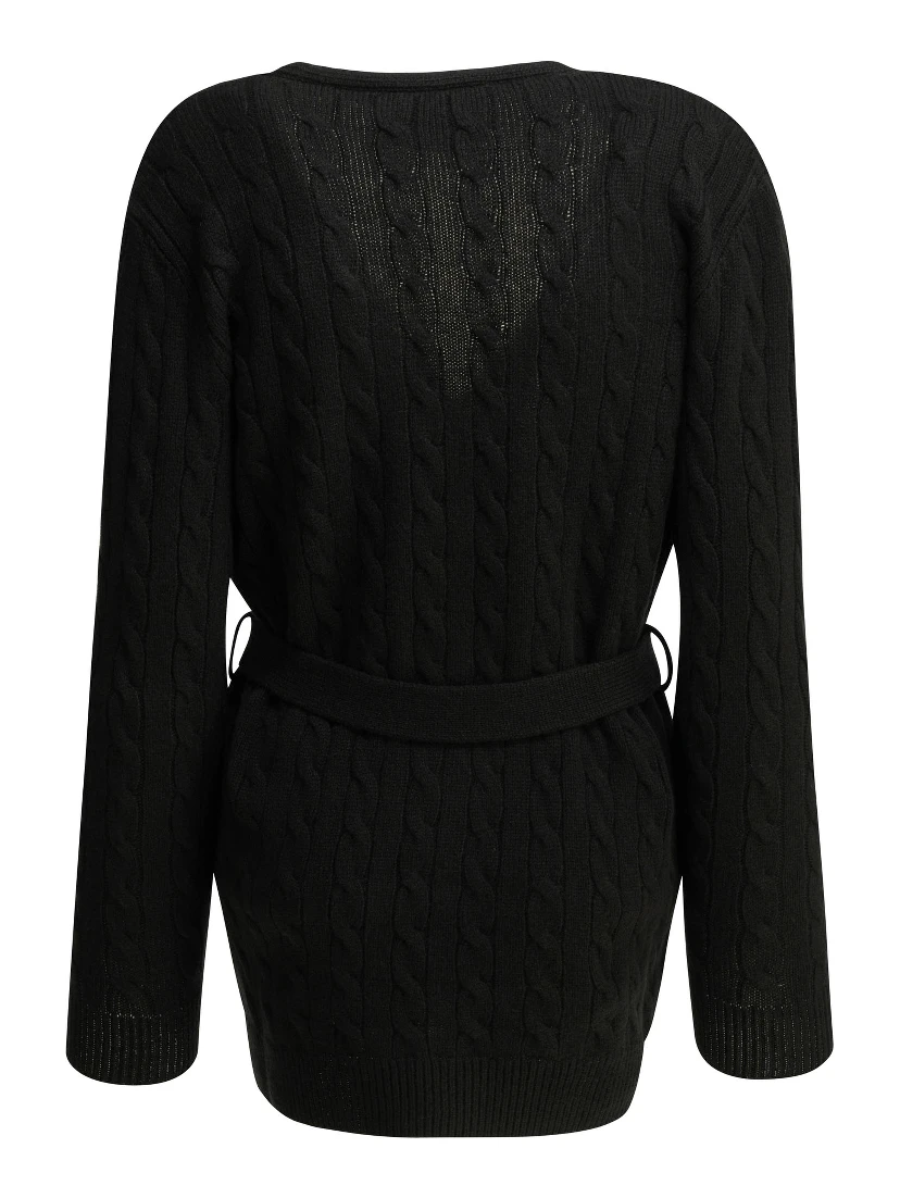 Cashmere cable-knit cardigan
