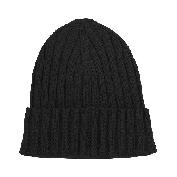Wool beanie with logo