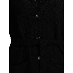 Cashmere cable-knit cardigan