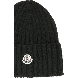 Wool beanie with logo