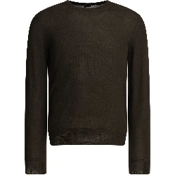 Cashmere and silk crew-neck sweater