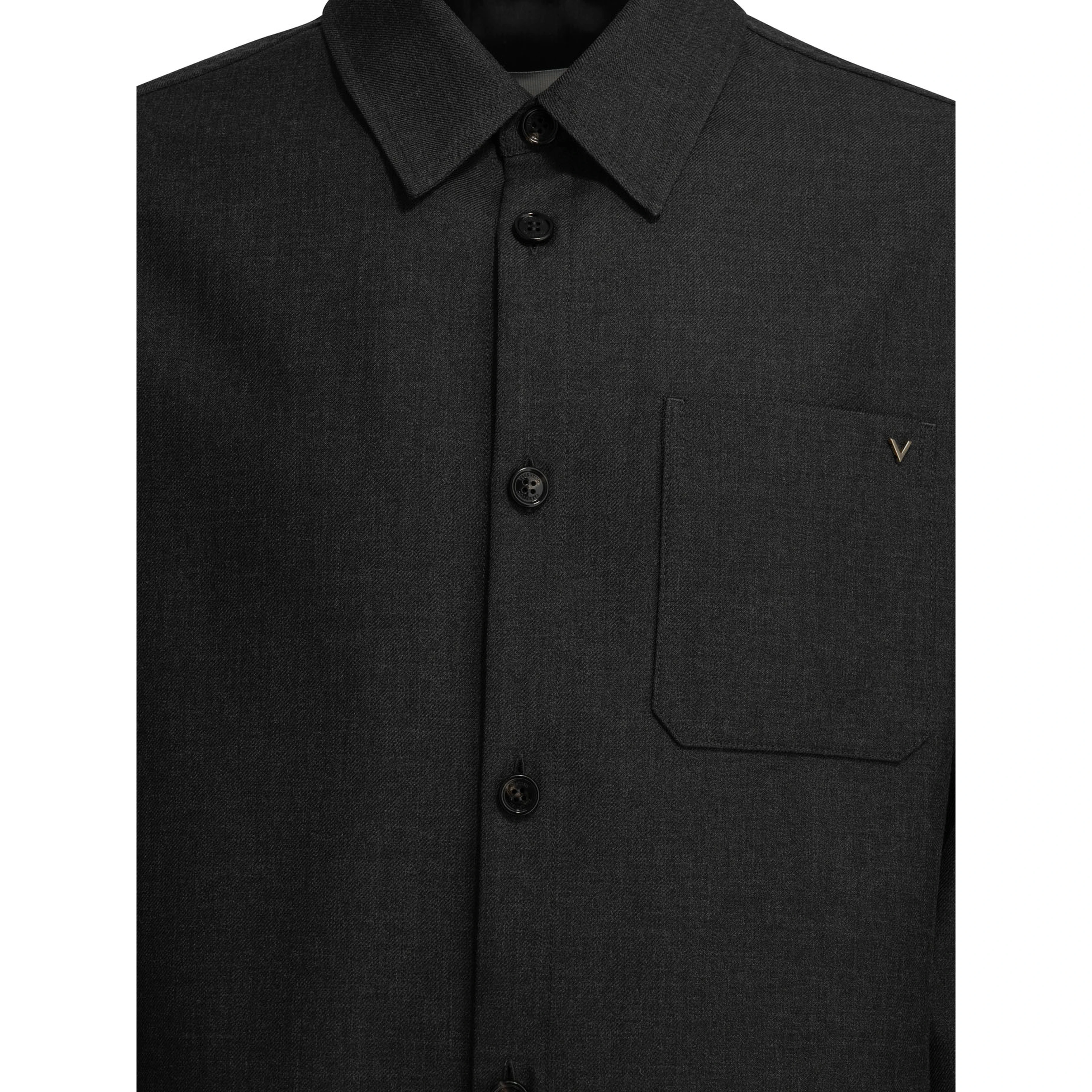 "VLogo" Overshirt Jacket