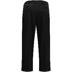 Tailored pants made of wool blend