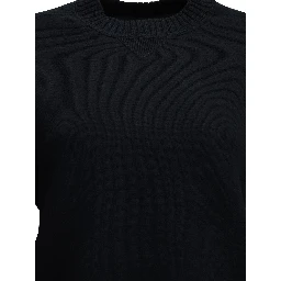 Crew-neck sweater made of a cotton-cashmere blend