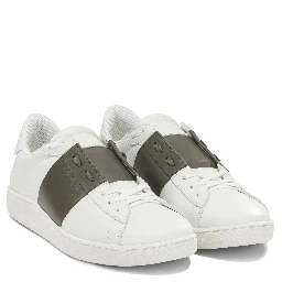 "Open" Low-Top Sneakers