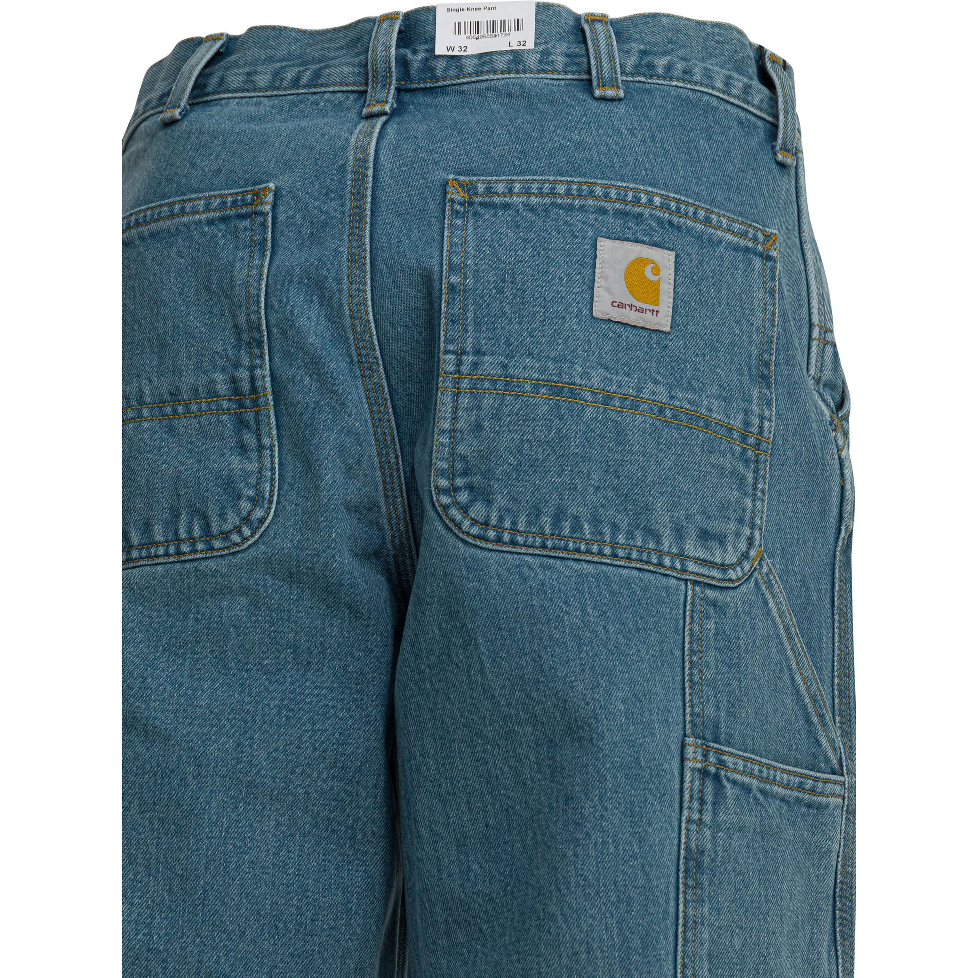 "Single Knee" Wide Leg Jeans