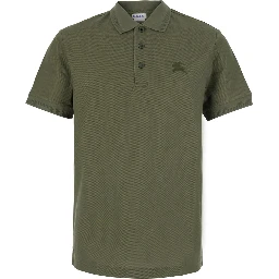 EDDIE EKD Green T-Shirt with Round Neck and Logo on the Front in Cotton Men