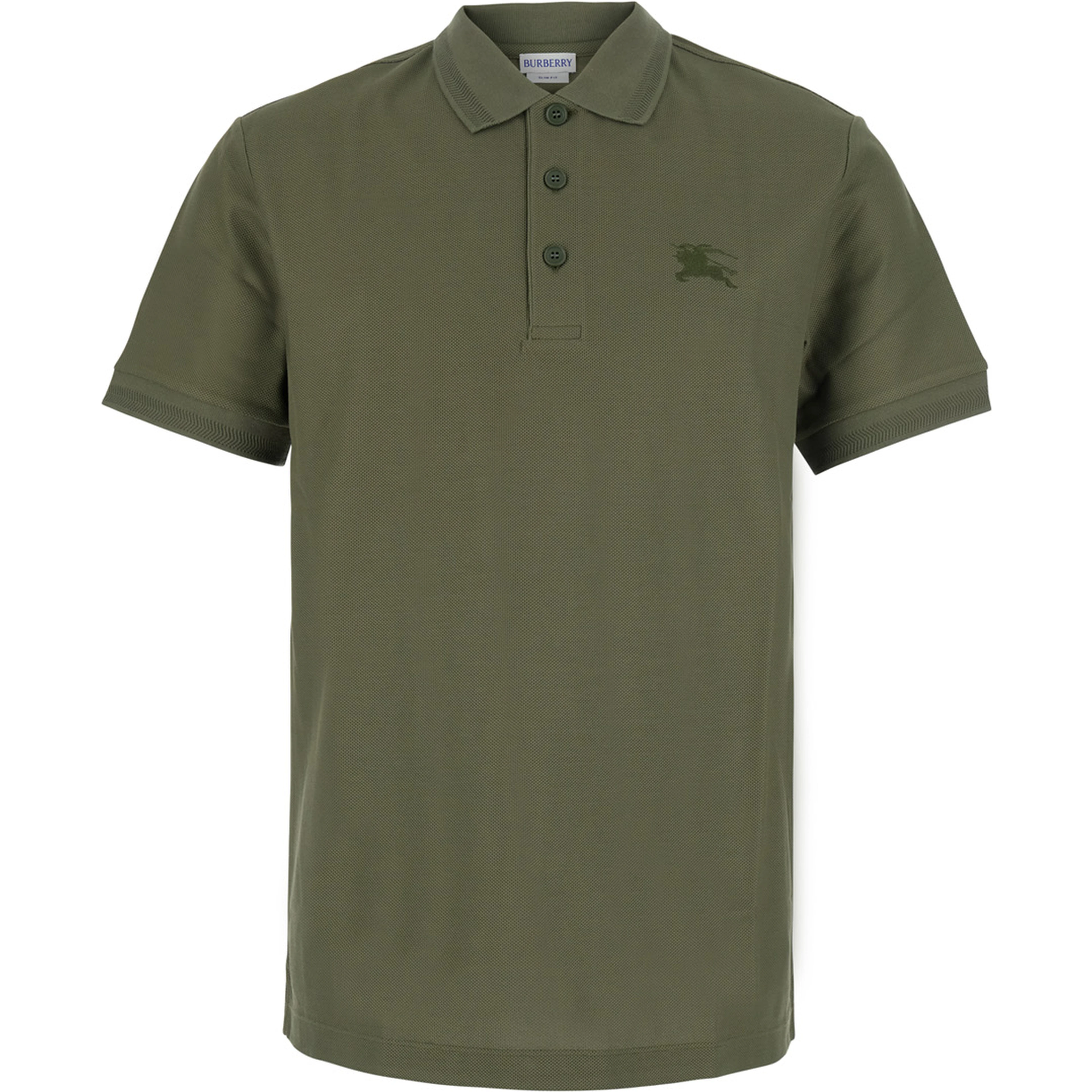 EDDIE EKD Green T-Shirt with Round Neck and Logo on the Front in Cotton Men