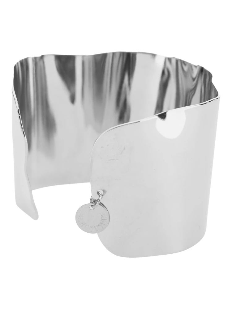 TINA silver-colored Bracelet with asymmetric design in bronze for women alternative