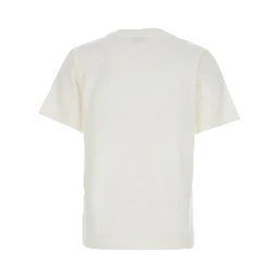 White T-shirt with EKD logo embroidered on the front in Cotton for women