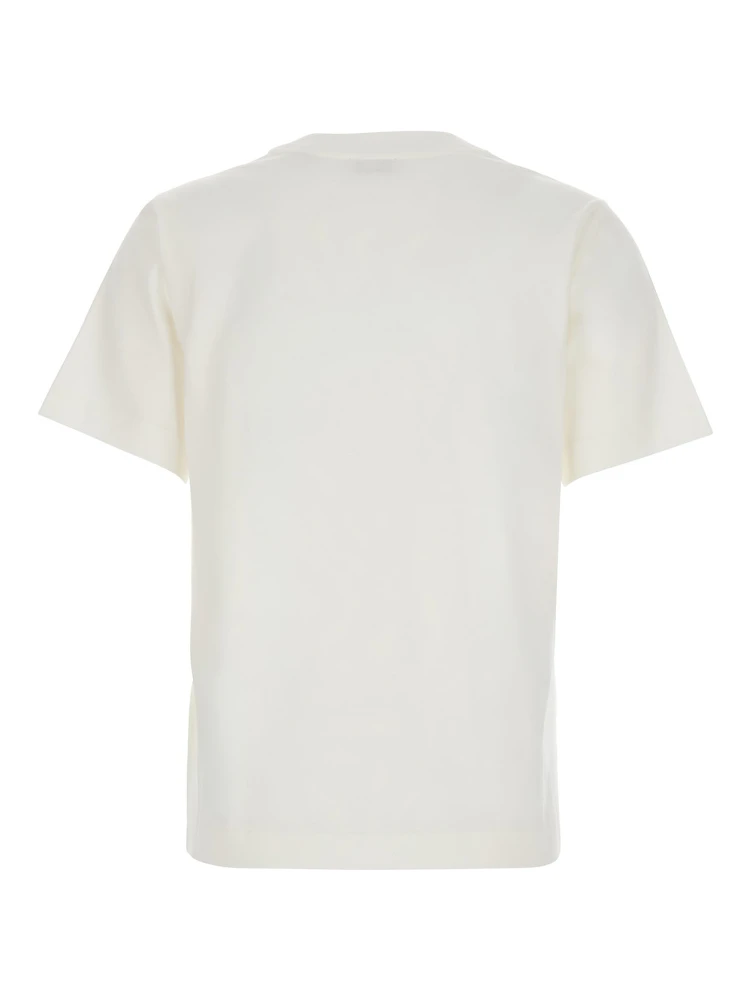 White T-shirt with EKD logo embroidered on the front in Cotton for women alternative