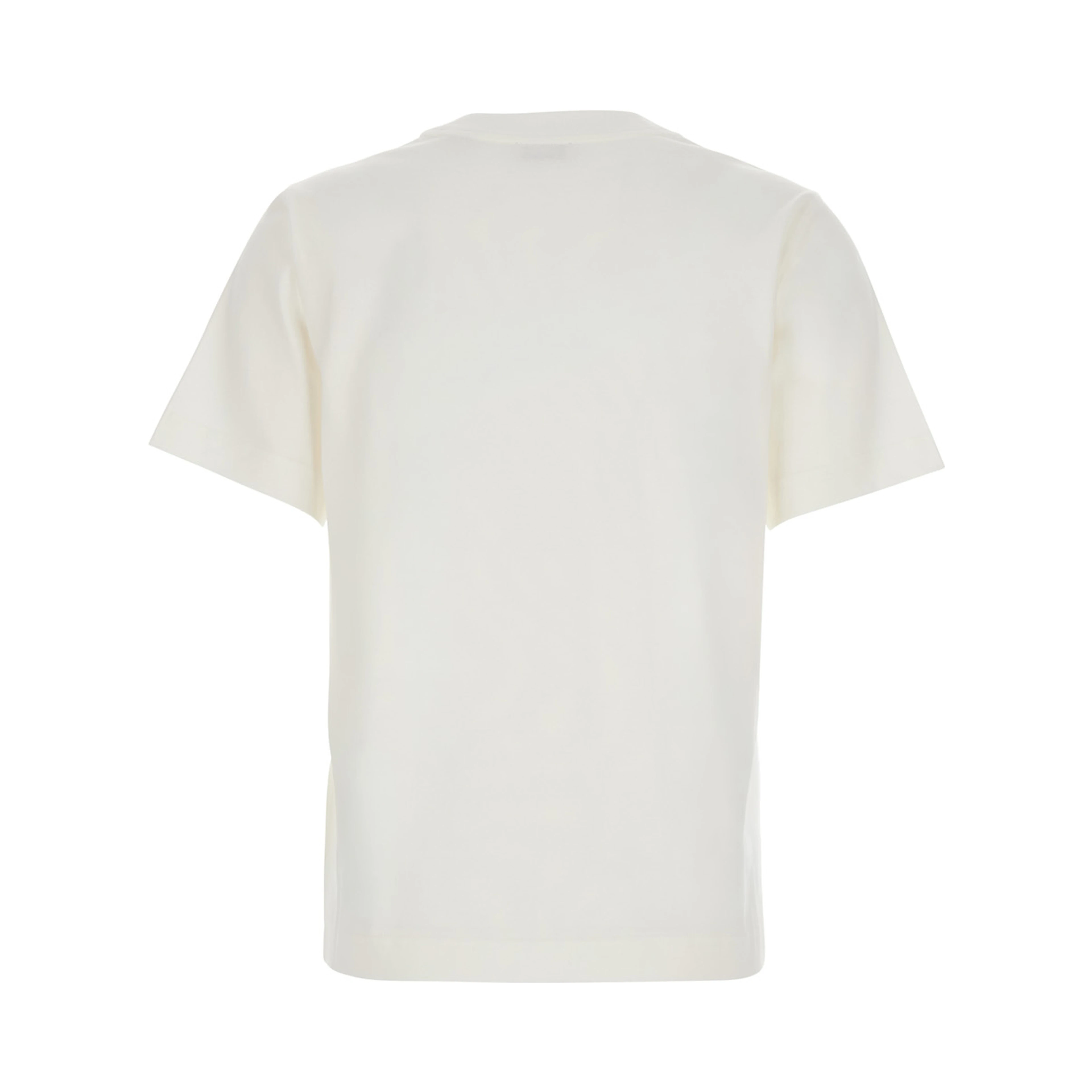 White T-shirt with EKD logo embroidered on the front in Cotton for women