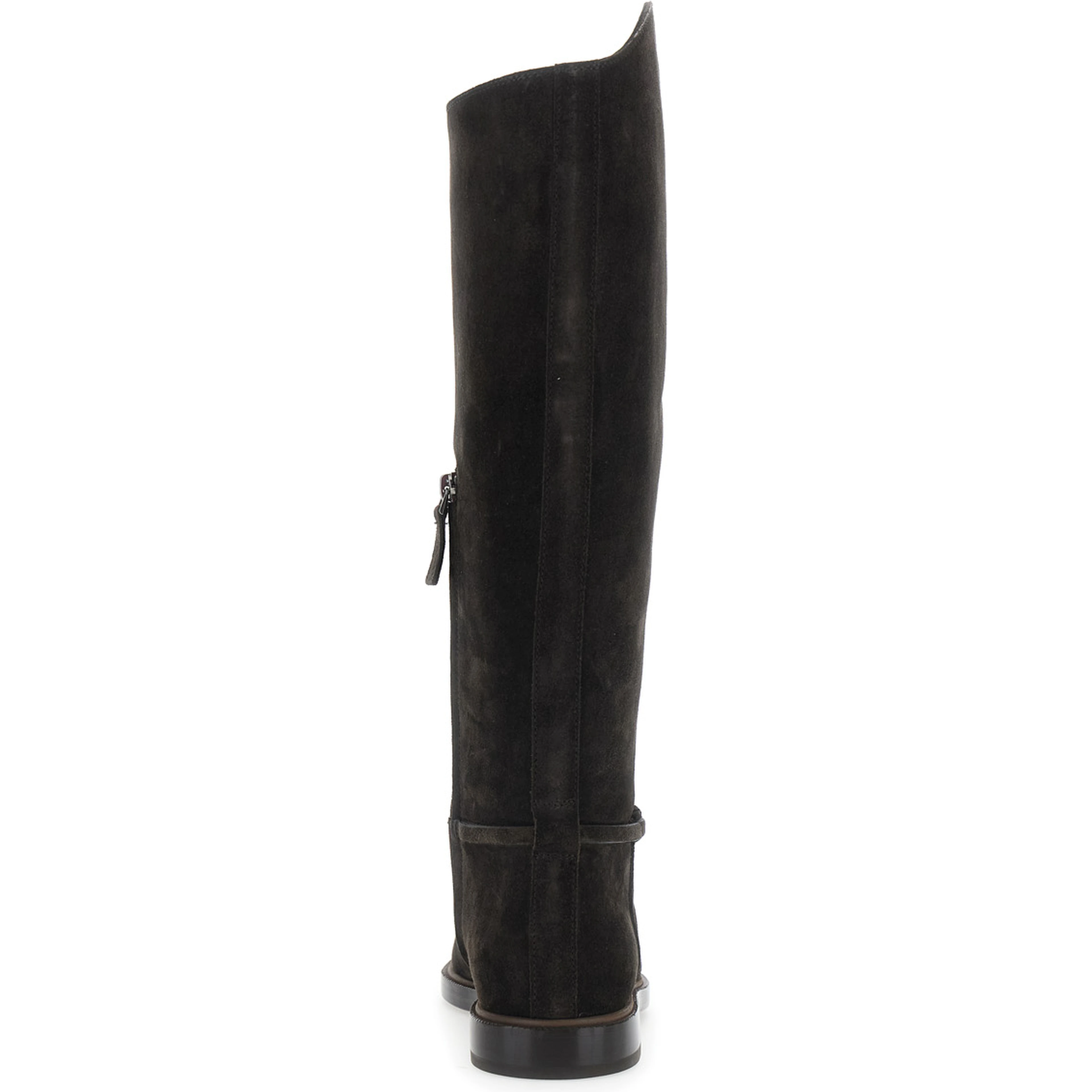brown Boots with Monile detail on the side in suede for women
