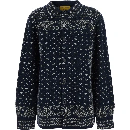 Long Sleeve Shirt with Flaps in Blue