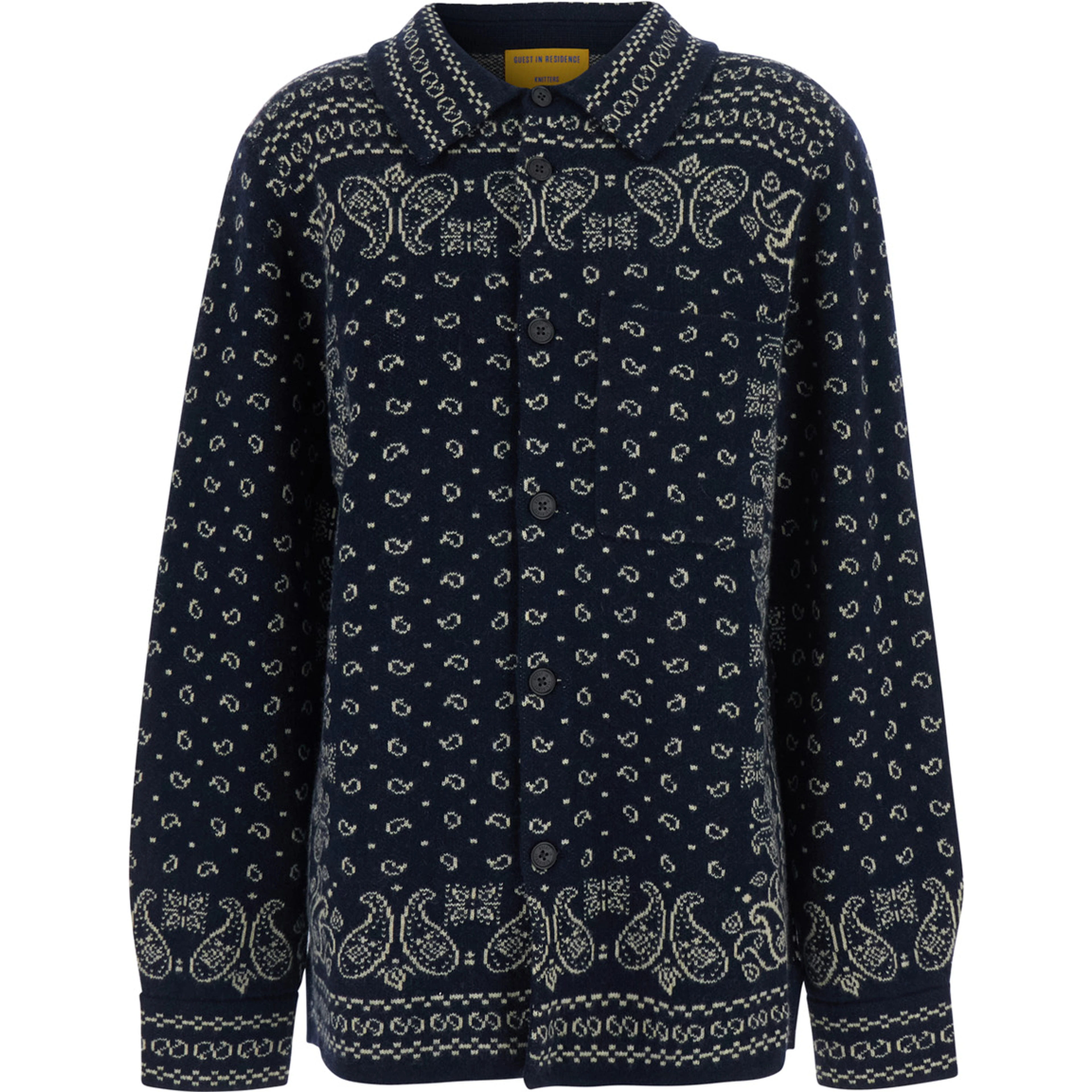 Long Sleeve Shirt with Flaps in Blue