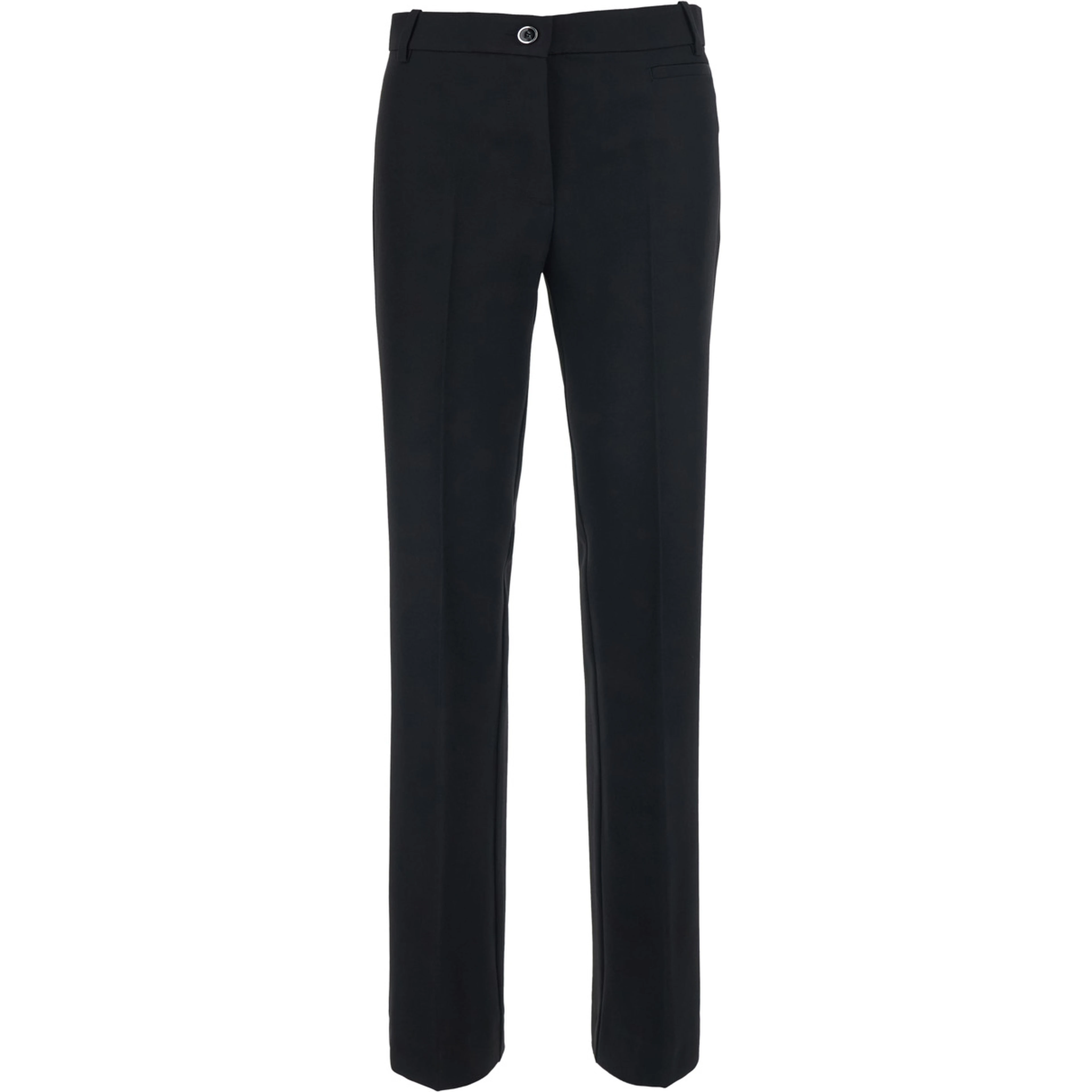 Protea black Pants with belt loops in fabric for women