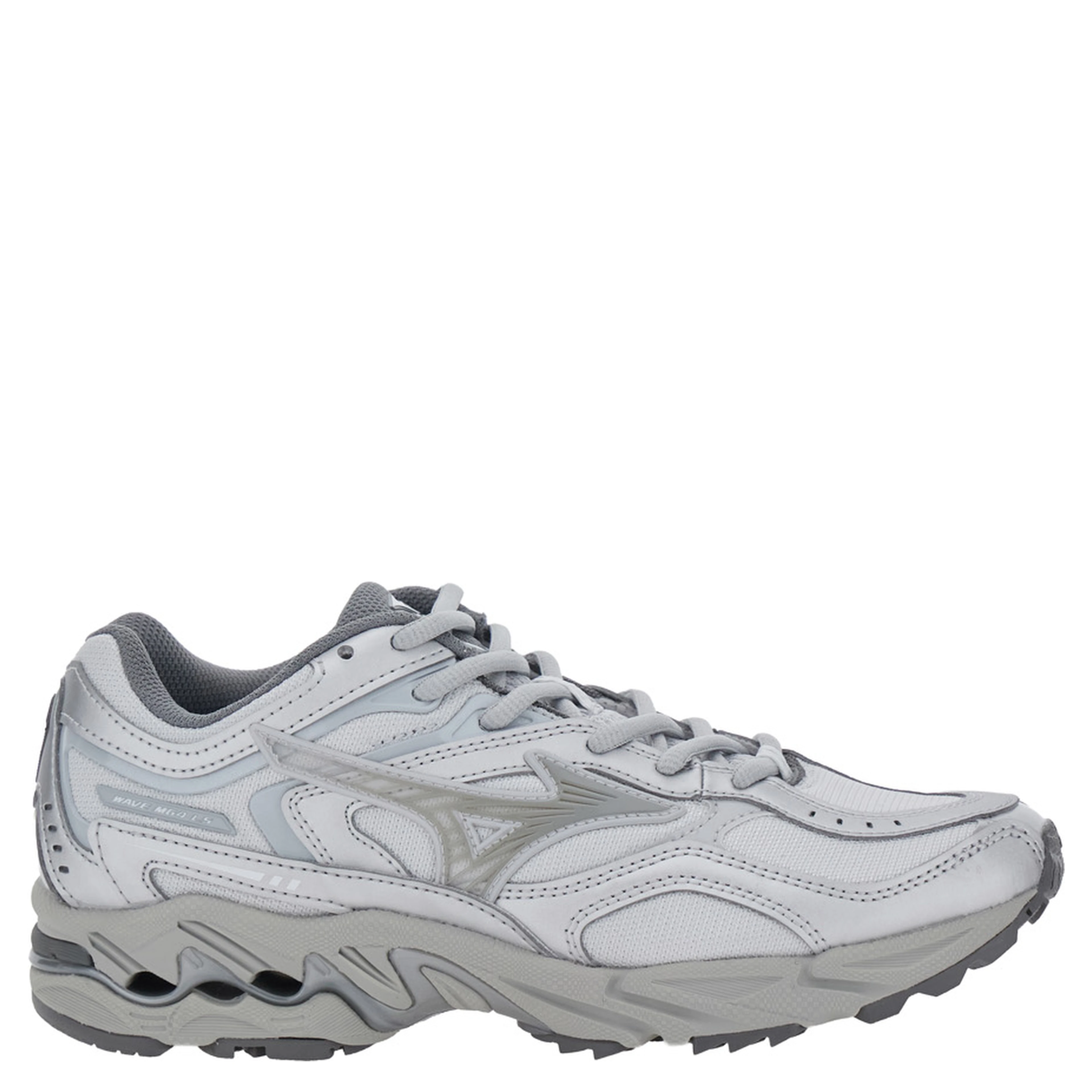 Metallic Sneakers with Tech Fabric Upper and Rubber Sole
