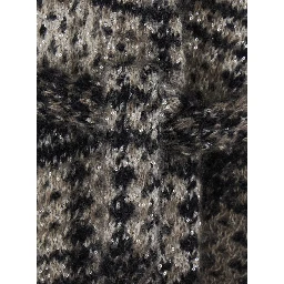 Multicolor Cardigan with belt and all-over applied sequins in mohair and wool Blend women