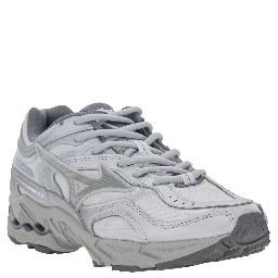 Metallic Sneakers with Tech Fabric Upper and Rubber Sole