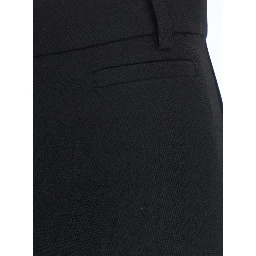 Protea black Pants with belt loops in fabric for women
