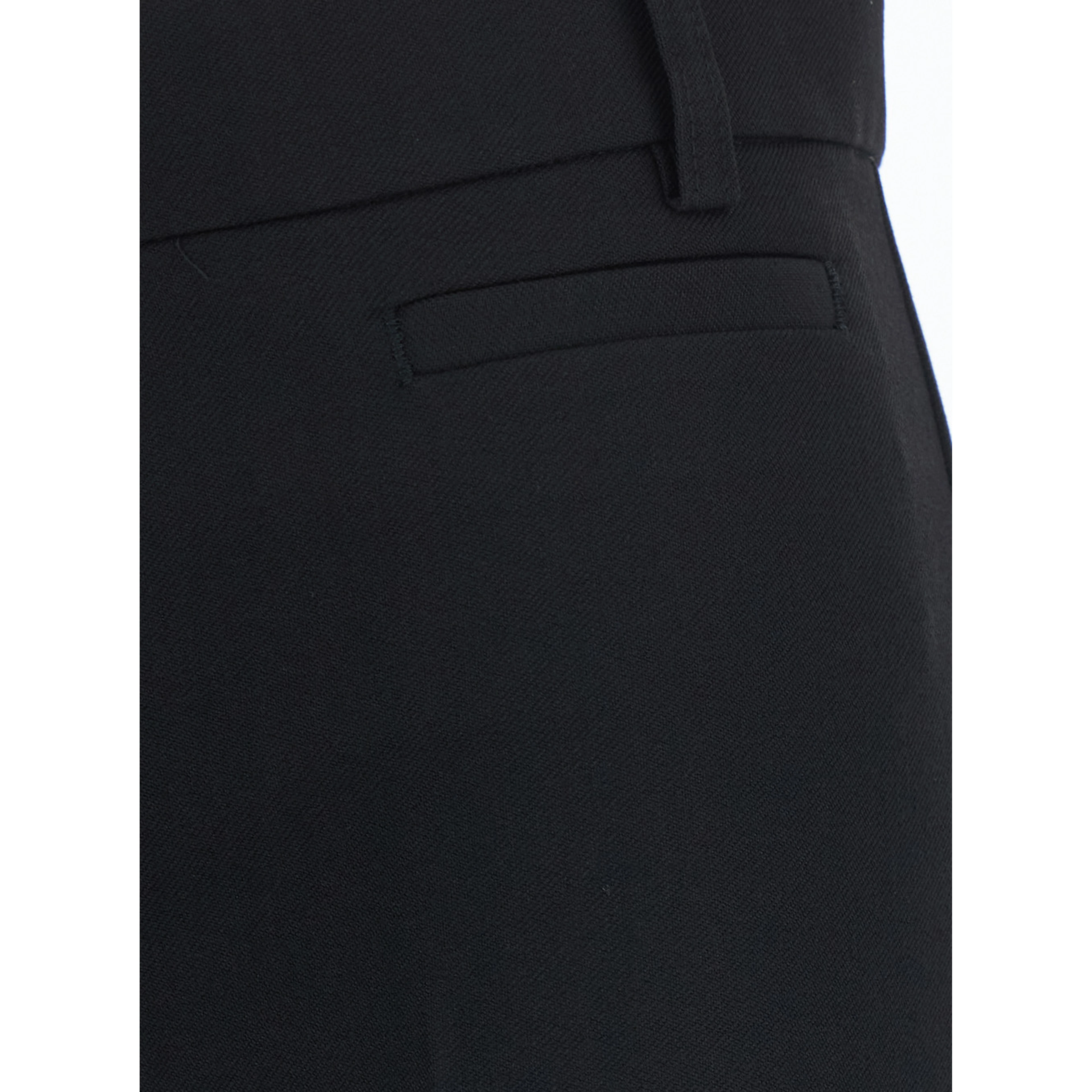 Protea black Pants with belt loops in fabric for women