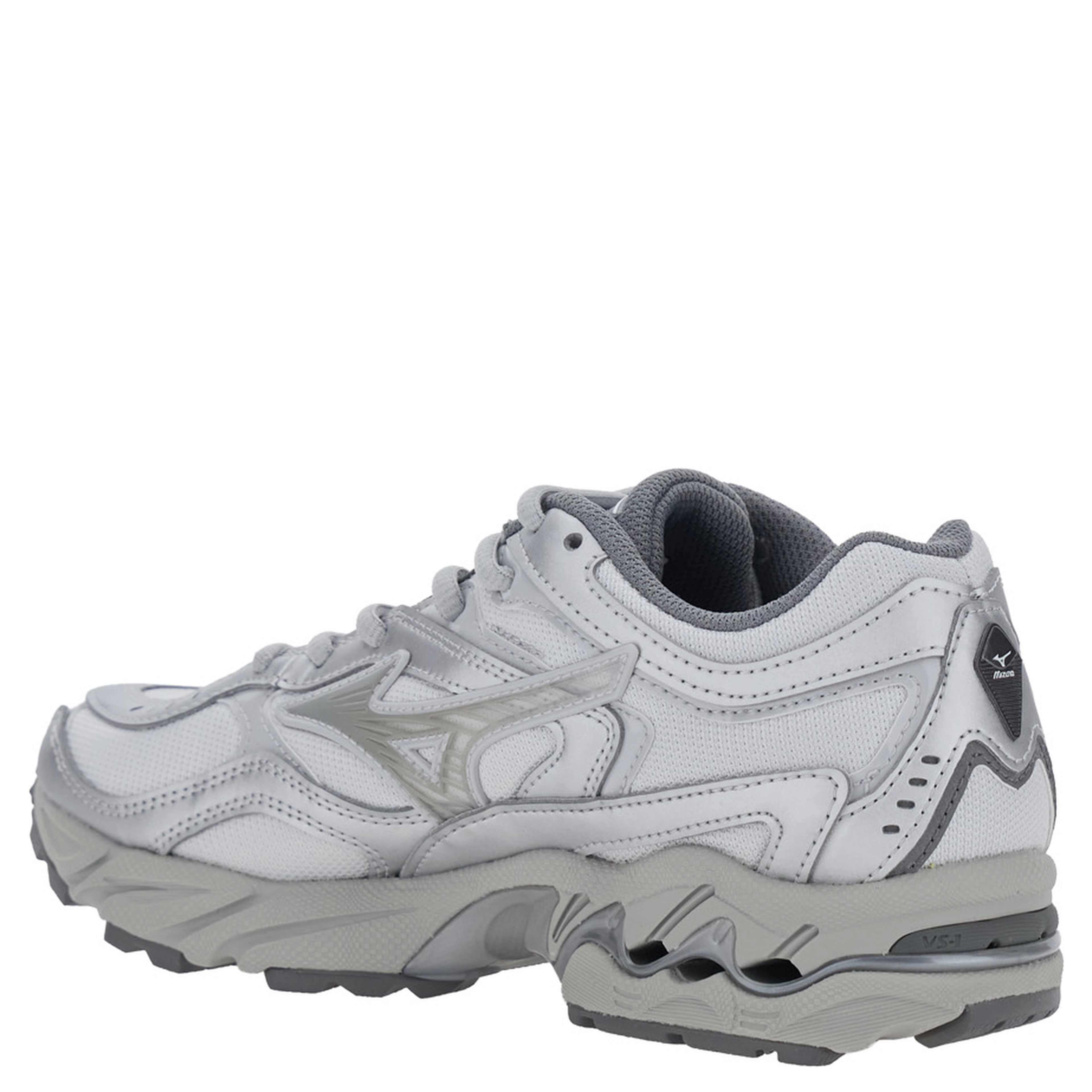 Metallic Sneakers with Tech Fabric Upper and Rubber Sole