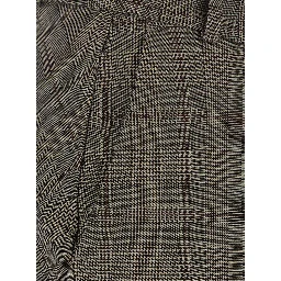 Grey Skirt with all-over stripe motif and patch on the back in Wool Blend for Women