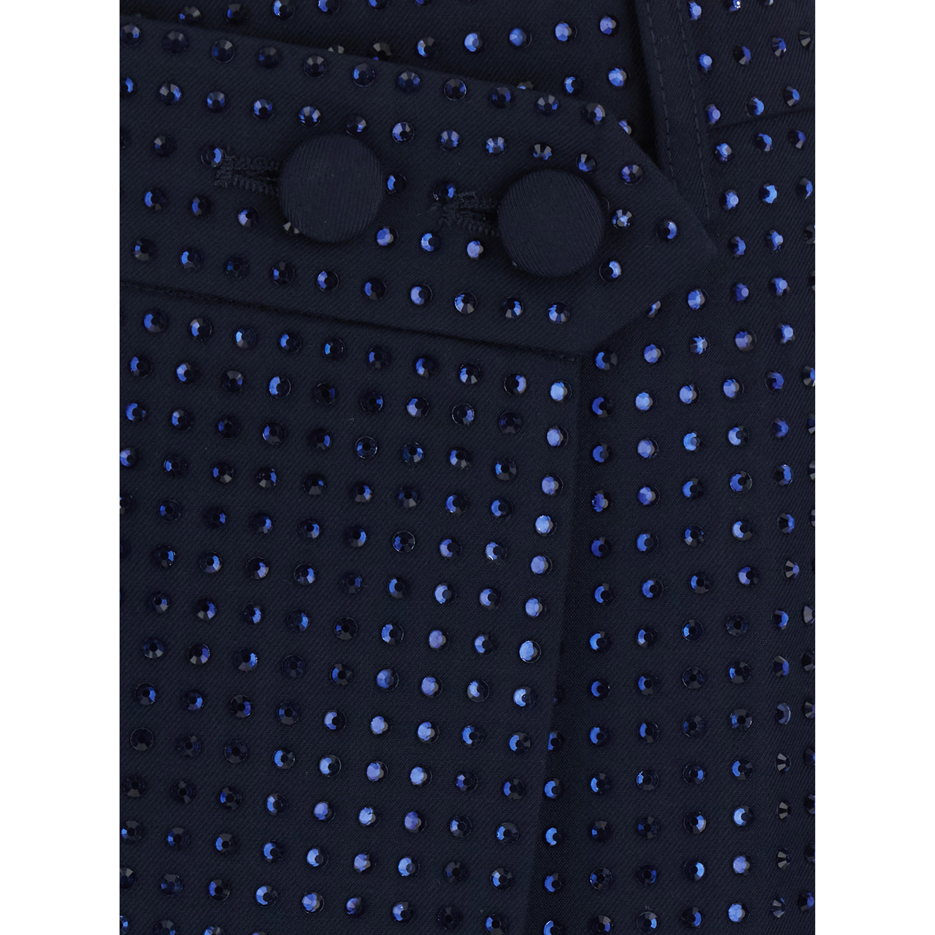 Soave Blue Skirt with all-over sequins in tech fabric for women