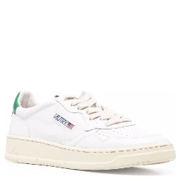Sneaker Medalist Low with Contrast Pull-tab in White Leather Men