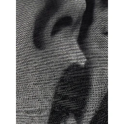 Black Top with Short Sleeves and Smoking Women Print in Tech Fabric for Women