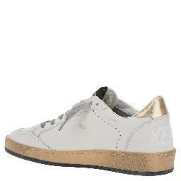 Sneakers BALLSTAR with leather upper and laminated star White unisex