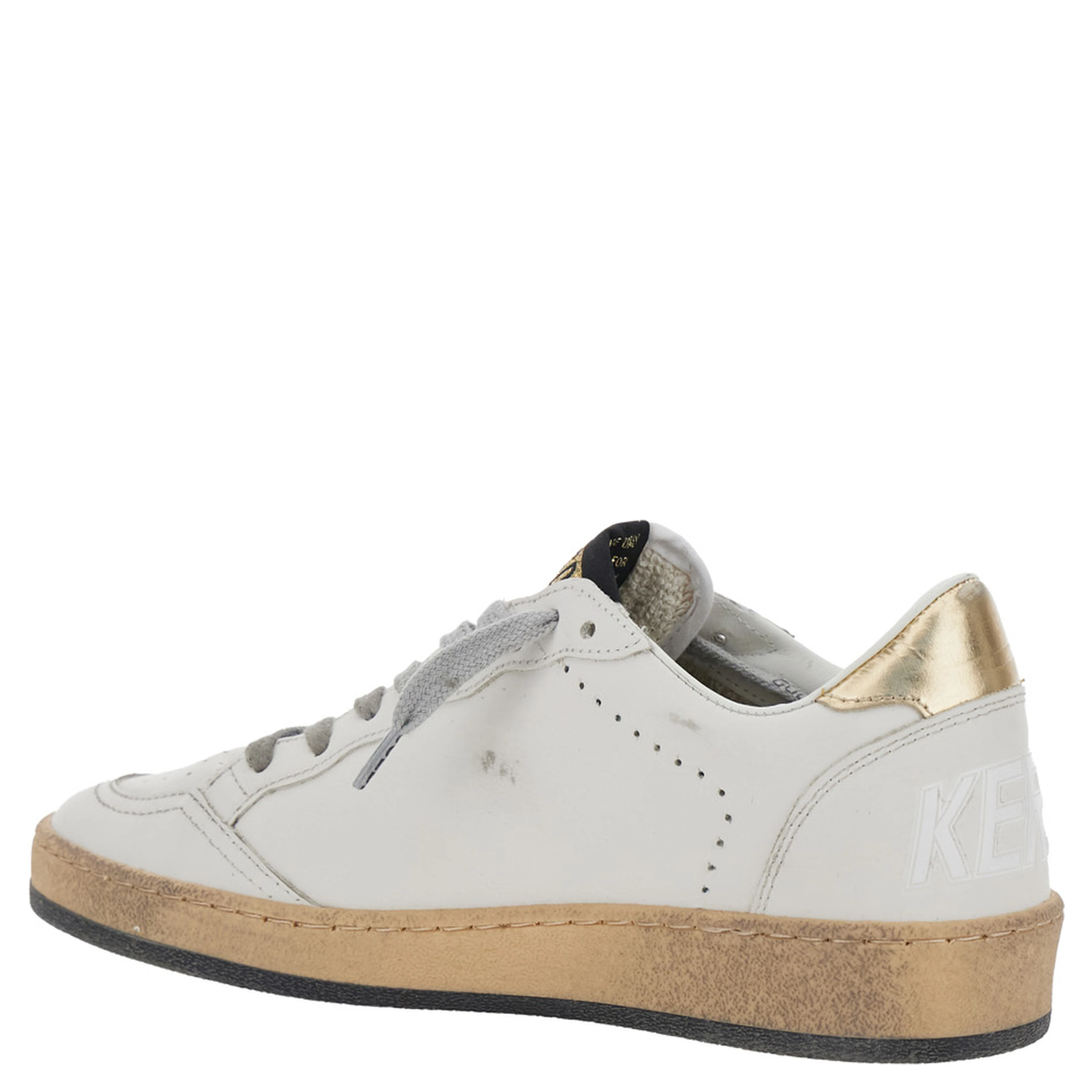 Sneakers BALLSTAR with leather upper and laminated star White unisex
