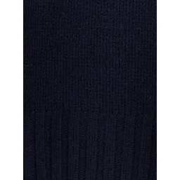 Sweater "GIRLFRINDED TURTLENECK" with high collar and long sleeves in blue cashmere for women
