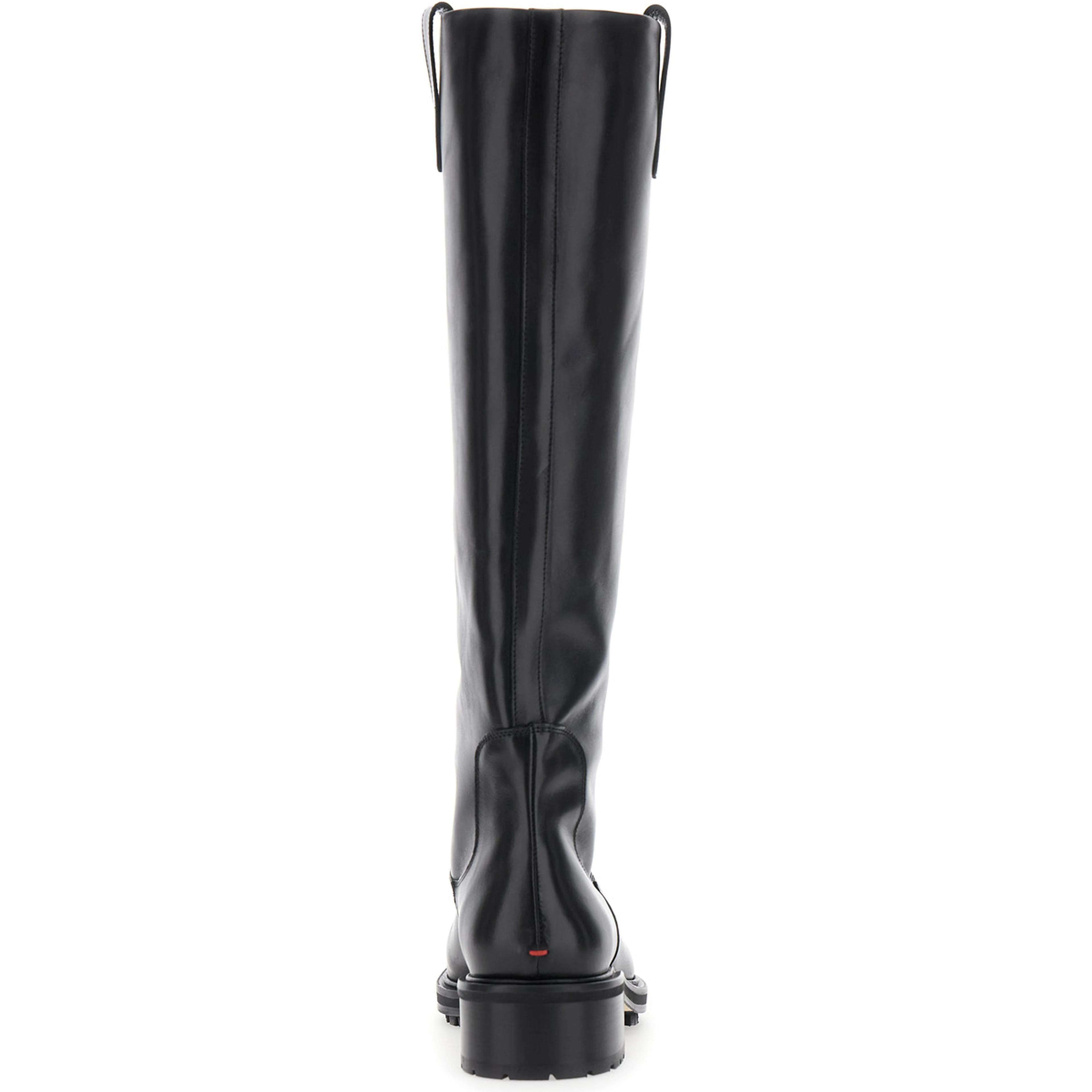 Knee-High Boots Henry Slip-On in Black Leather for Women