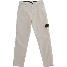 Beige Pants with logo patch on the front in tech fabric for Boy